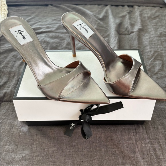 None Shoes - Kandee uk heels Women’s Silver Stiletto Heels